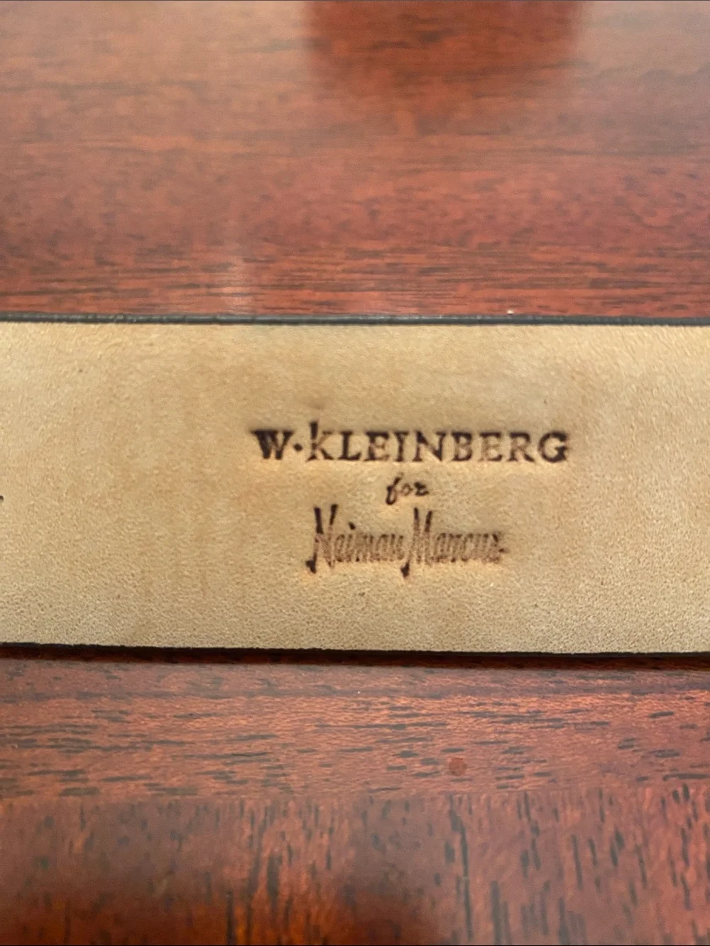 W. Kleinberg for Neiman Marcus brown Leather Belt